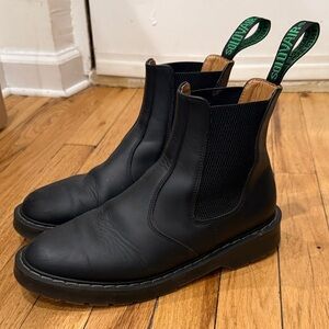 Solovair Black Leather Chelsea Boots